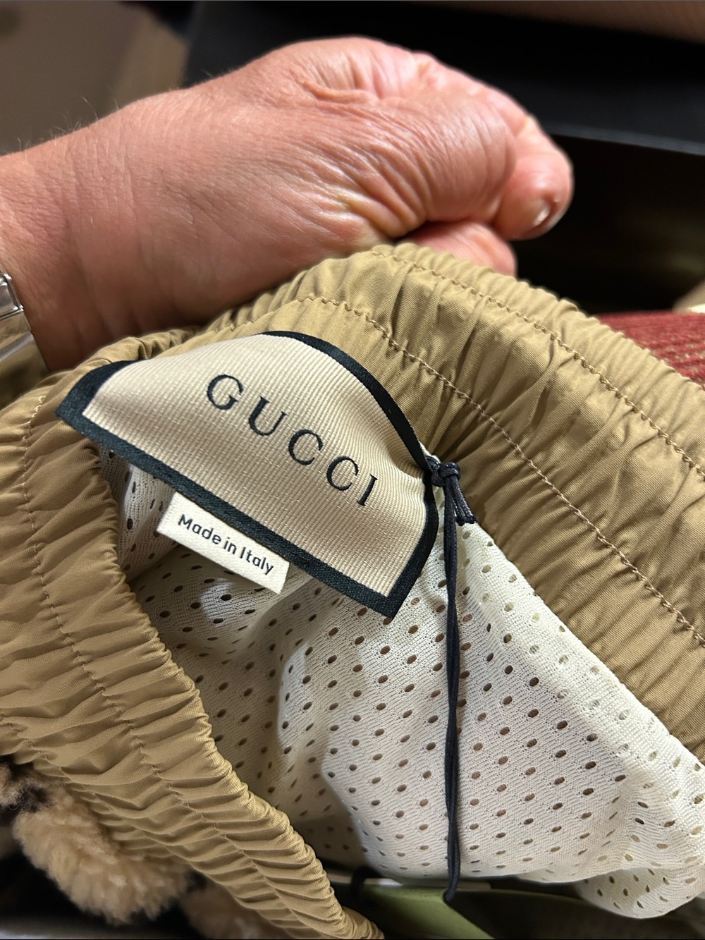 Men's Gucci GG jacquard wool blend fleece jogging pants size XL made in Italy - Picture 14 of 14